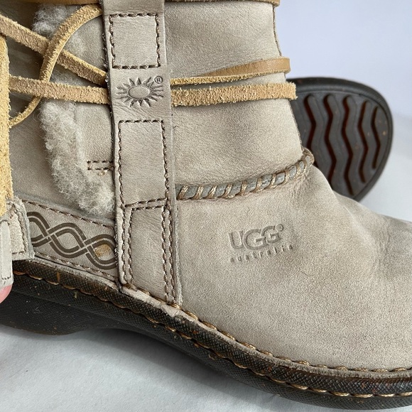 UGG Australia Women’s Cove Shearling Trimmed Ankle Boots - Picture 9 of 11